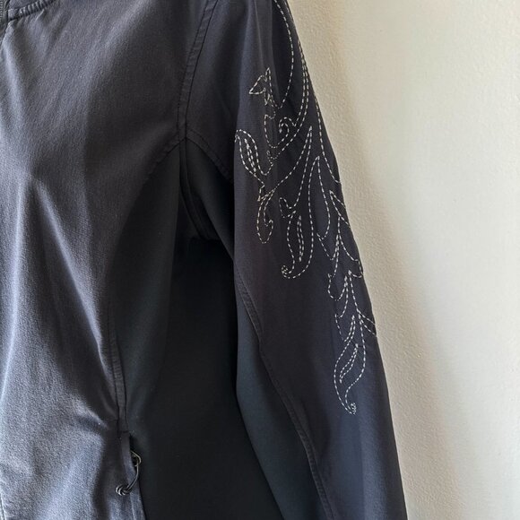 Merrell Aeroblock Black Embroidered Jacket Coat M - Picture 5 of 6